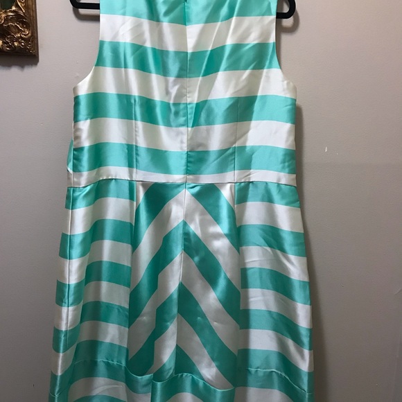 Modcloth 👗 Blue Chevron Dress NWOT size 16 & 12 - Picture 7 of 8